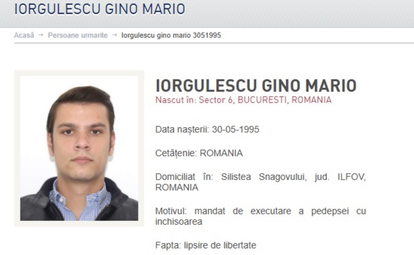 Mario Iorgulescu e considerat evadat! Riscă alți 3 ani de închisoare, pe lângă cei 8 ani și 8 luni primiți deja