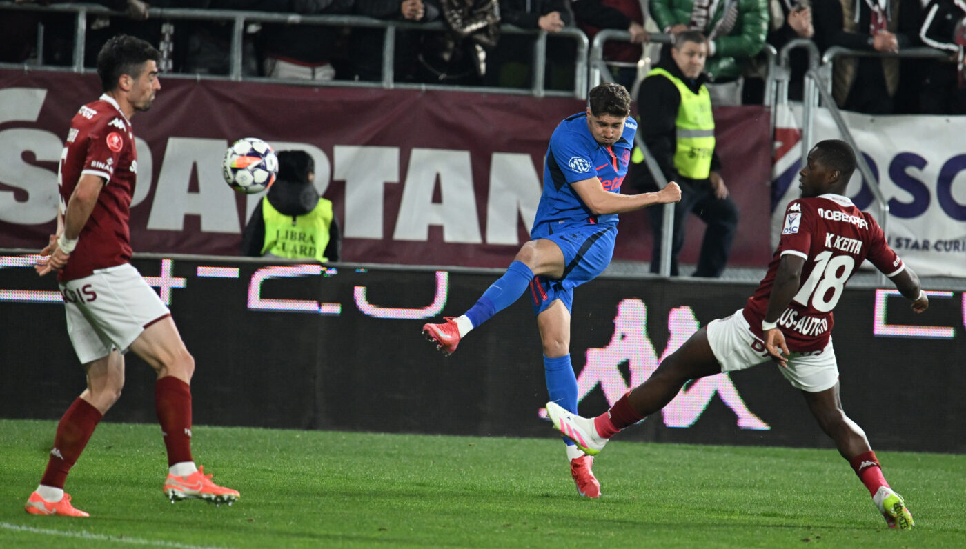 Rapid București – FCSB 1-2, în etapa 6 din play-off-ul Superligii. Echipa lui Gigi Becali câștigă în Giulești pentru prima dată după 11 ani și se distanțează în fruntea clasamentului