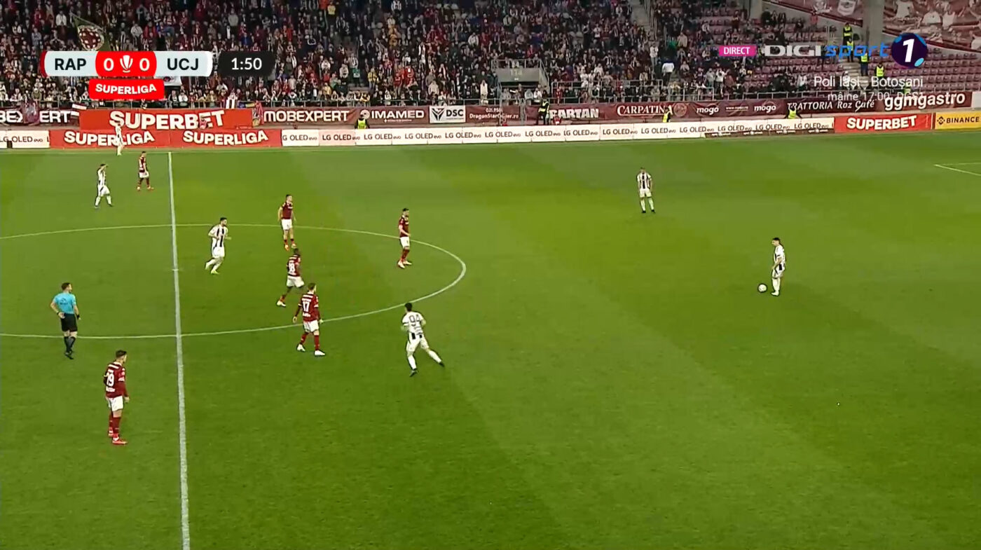 Rapid București – U Cluj 0-0, Live Video Online, în etapa 5 din play-off-ul Superligii. Pașcanu scoate mingea de pe linia porții