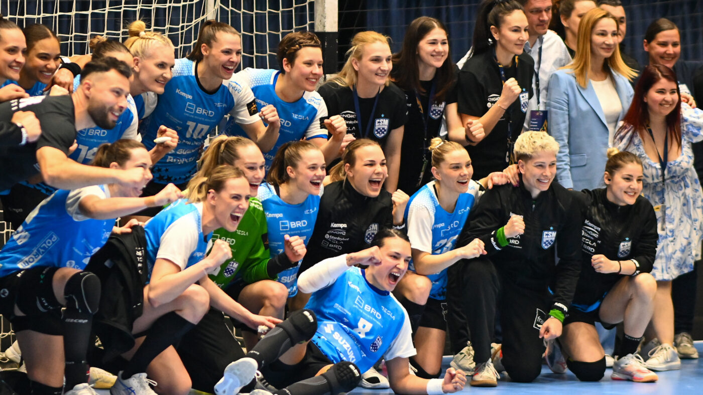 Esbjerg – CSM București 26-22 (în tur, 29-30), în returul sferturilor Ligii Campionilor. „Tigroaicele” ratează calificarea în Final Four