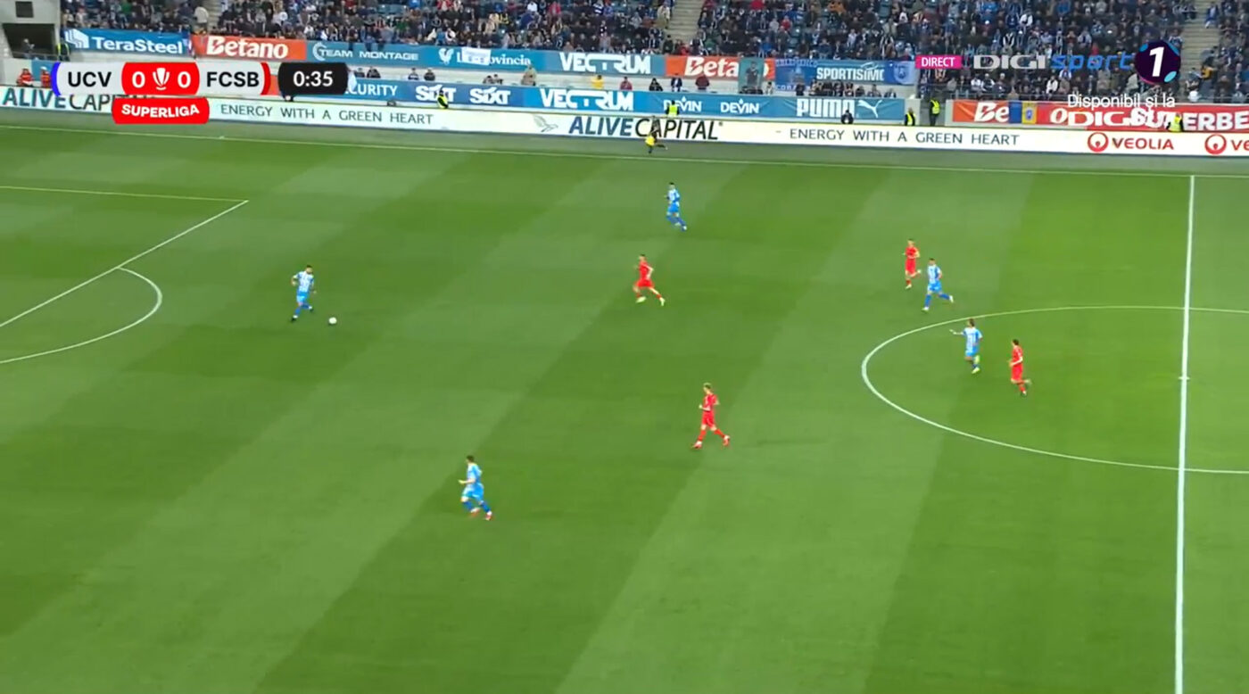 Universitatea Craiova – FCSB 0-0, Live Video Online, în etapa 4 din play-off-ul Superligii. Pauză în Bănie