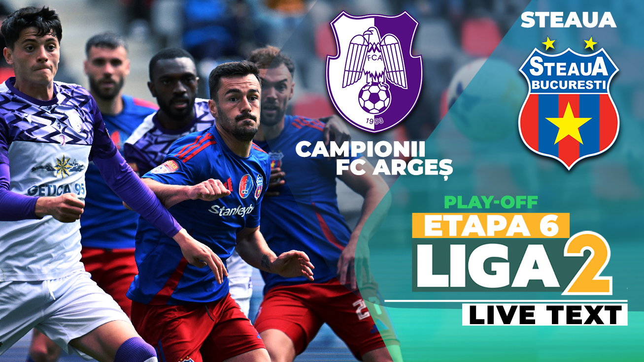 CFC Argeș – Steaua se joacă de la ora 17:30. Trupa piteșteană, singura care a învins-o pe cea a lui Oprița în acest sezon. Bucureștenii pot urca pe primul loc
