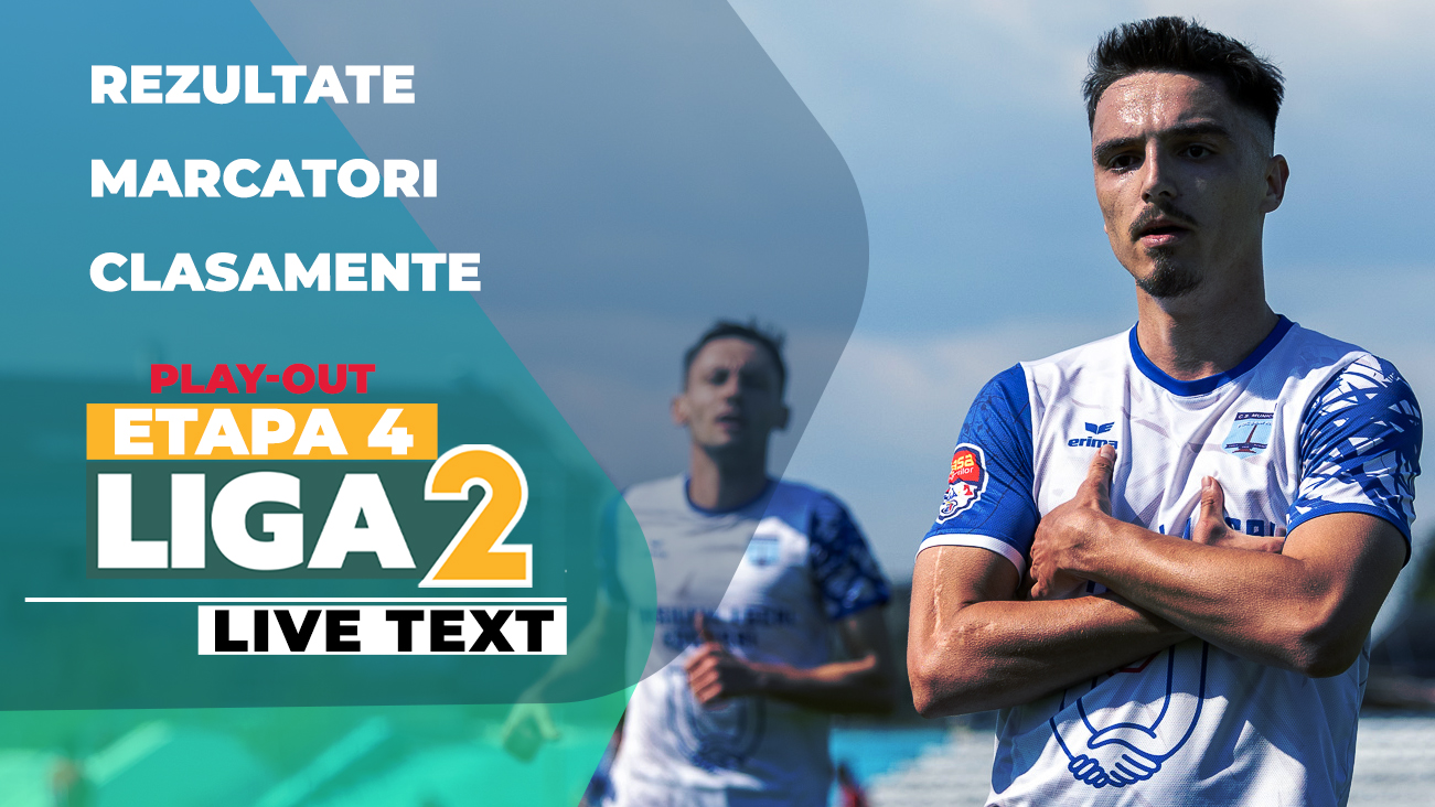 Liga 2, etapa 4, play-out | Cele șase meciuri încep la ora 11:00. CSM Focșani și Chindia joacă pentru puncte importante în vederea evitării retrogradării