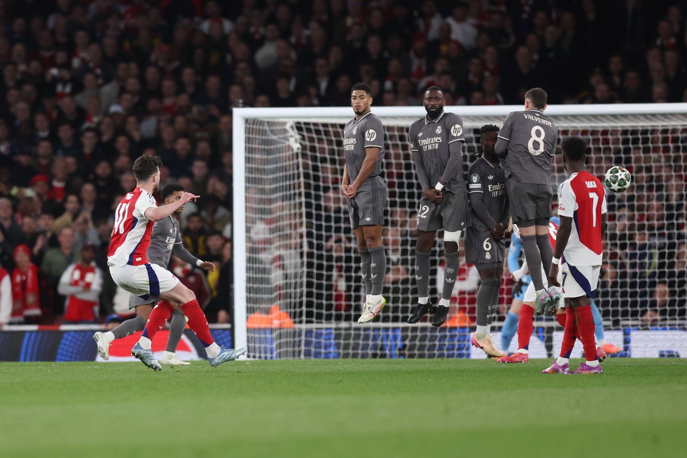 Arsenal – Real Madrid 3-0 și Bayern – Inter 1-2, în sferturile de finală ale Ligii Campionilor. Declan Rice și Mikel Merino răpun „galacticii”