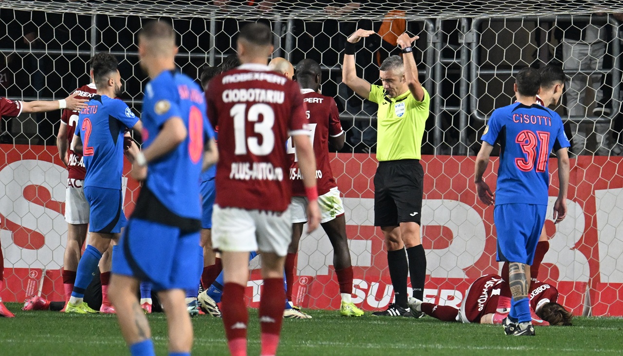 „Fault clar! Nu înțeleg de ce nu a intervenit Hațegan!”. Verdictul specialistului la faza șocantă în care Radu Petrescu a refuzat efectiv să dea penalty pentru Rapid cu FCSB