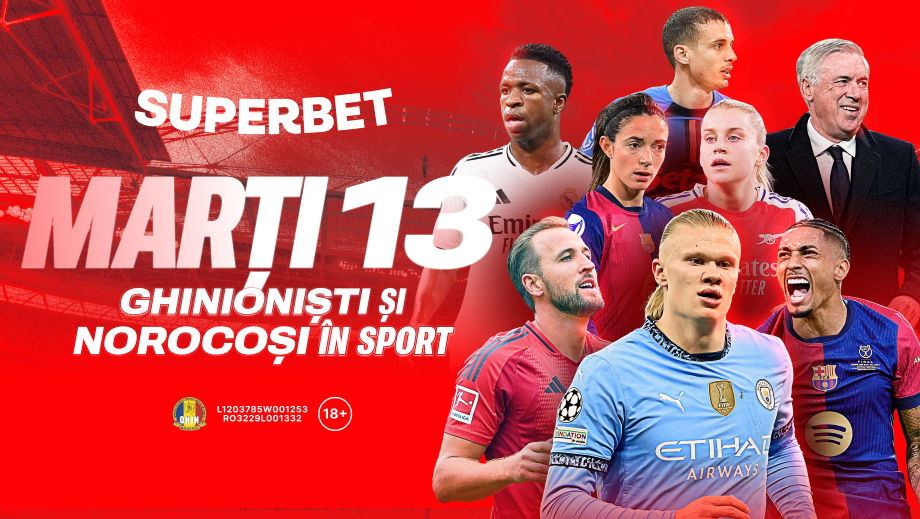 Marți, 13: ghinion fentat (sau nu) în fotbal. ADVERTORIAL