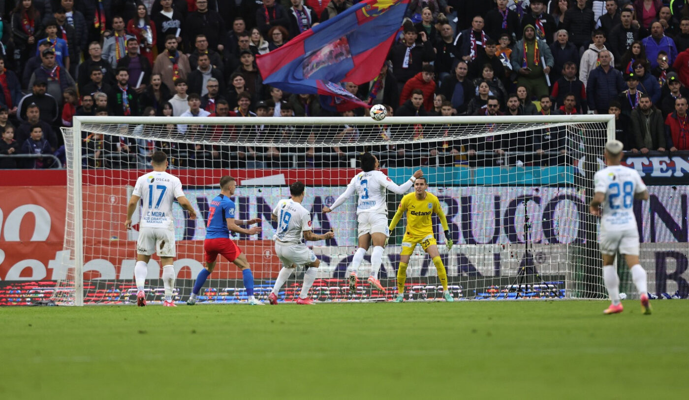 FCSB – Universitatea Craiova 1-0, în etapa 9 din play-off-ul Superligii. Victorie în ultimul meci de pe teren propriu pentru echipa campioană