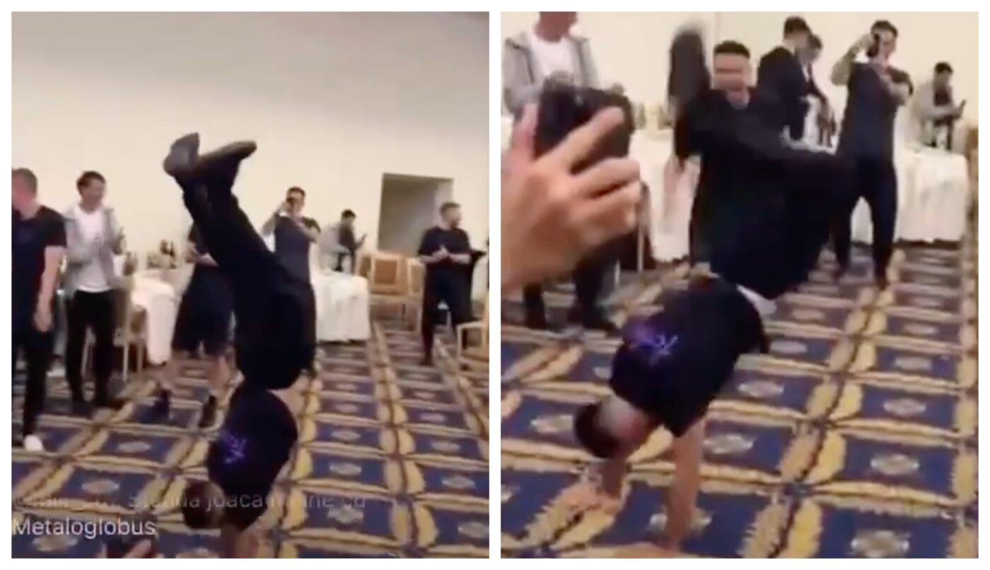 Valentin Crețu s-a dezlănțuit. Imagini fabuloase cu acrobațiile fotbalistului, după ce FCSB a câştigat titlul