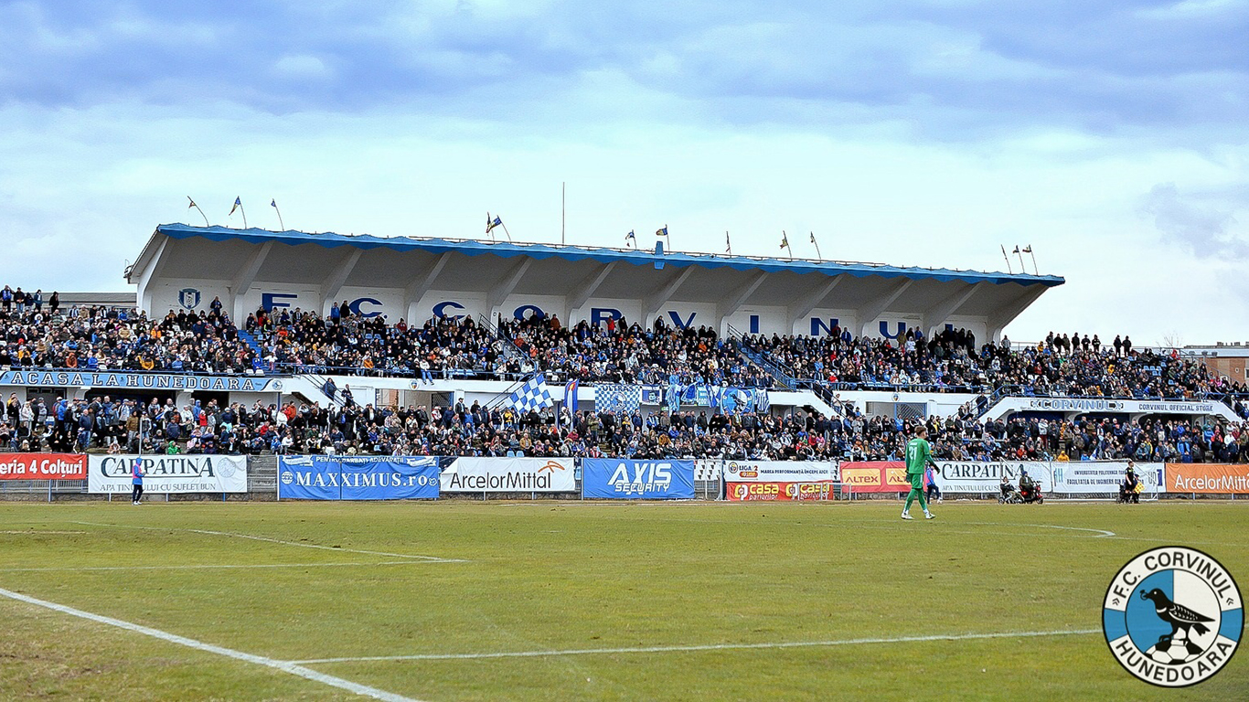Moment nostalgic pentru Corvinul: dispută ultimul meci pe stadionul din Hunedoara, în locul căruia va apărea o nouă arenă