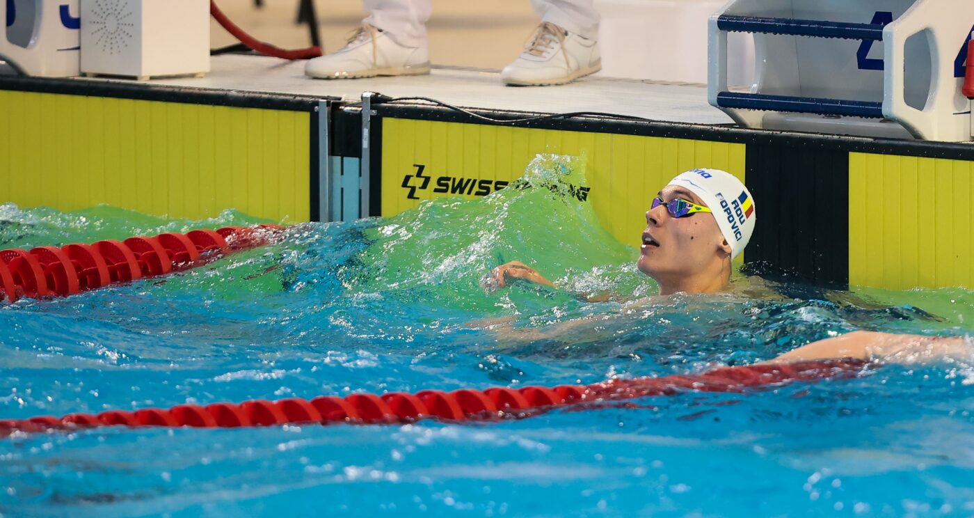 David Popovici a mai cucerit o medalie la Campionatele Europene U23! Ce timp a scos în cursa de 50 de metri liber