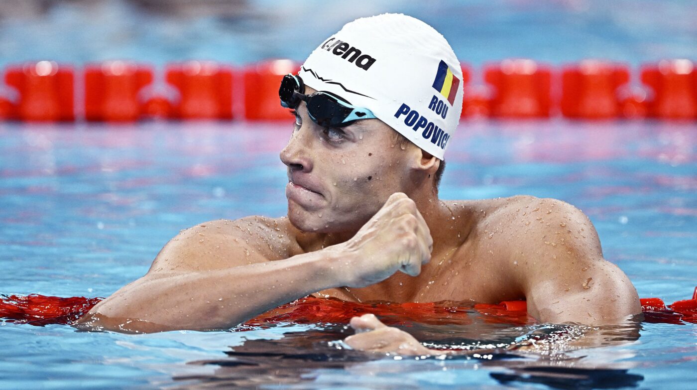 David Popovici e Regele Europei cu o nouă medalie de aur! A zburat în finala de la 100 metri liber, pe care a terminat-o cu un nou record
