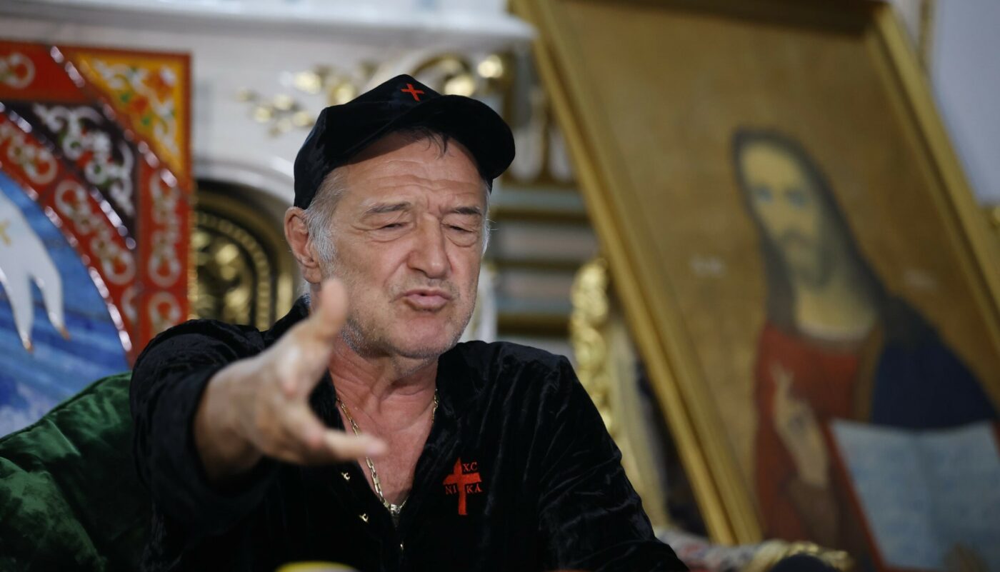 Gigi Becali a făcut transferul în direct, la TV. L-a cedat pe fotbalist invitatului din platou: „Se driblează singur”
