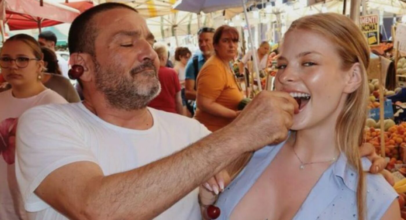 Iubita vedetei lui Gigi Becali, fotografii într-o zonă „discutabilă”. Cum s-a pozat la piață: una a șters-o apoi
