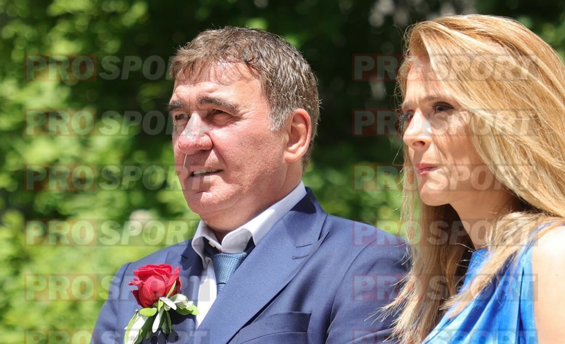 Nu degeaba i se zice Regele. Cum şi-a făcut apariția Gică Hagi, la brațul soției Marilena, la nunta fiicei Kira