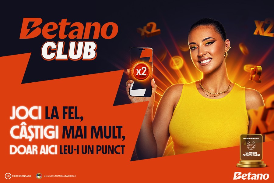 ADVERTORIAL | Betano Club – Joci la fel, câștigi mai mult: până la 4.000 Lei Cash săptămânal