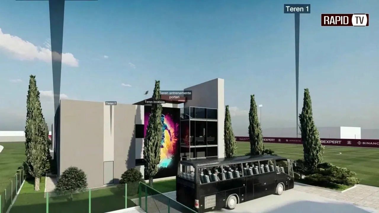 Primele imagini cu baza de 5 stele a Rapidului, în care Dan Şucu a băgat 6.000.000 de euro