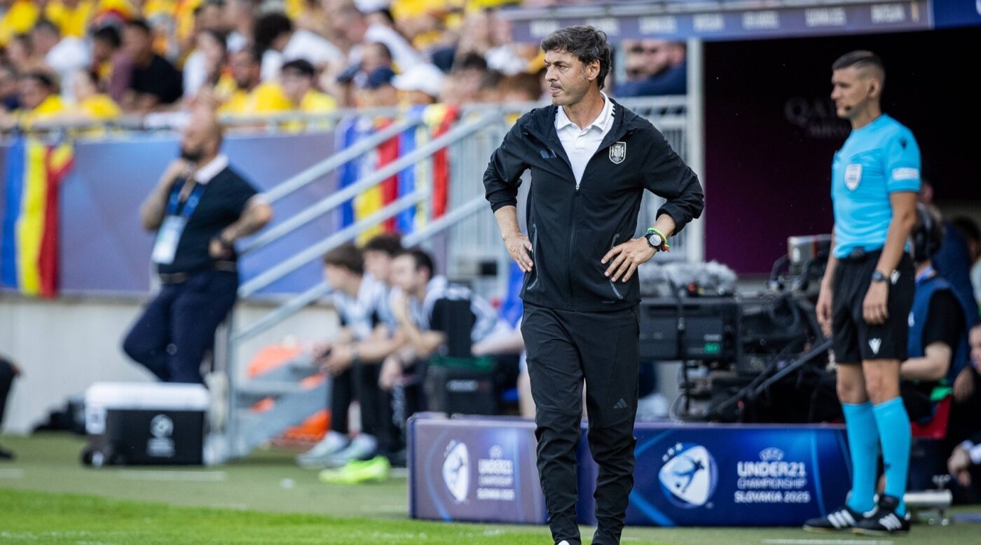 Reacția selecționerului Spaniei U21, după ce arbitrul a luat 3 decizii importante în favoarea echipei sale şi contra României: „Noi credem în VAR şi în UEFA”