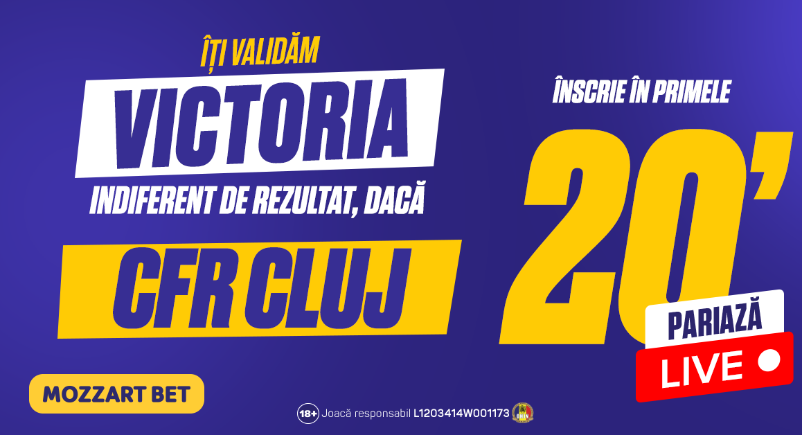 (P) CFR Cluj – Lugano: Gol înscris devreme, câștig instant!