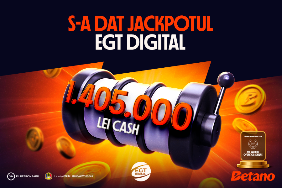 (P) Un jucător începător de casino a câștigat 1,4 milioane de lei, pe Betano