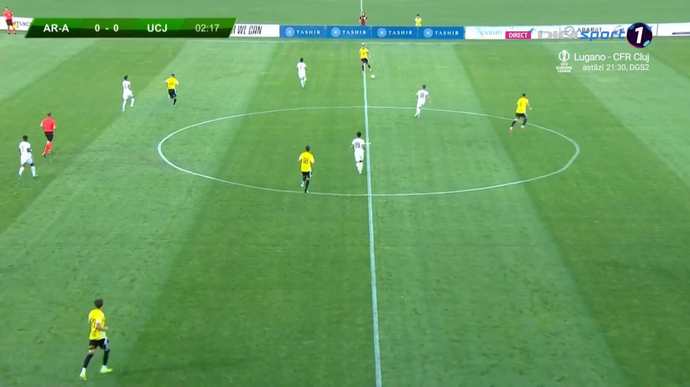 Ararat Armenia – U Cluj 0-0, Live Text Online, în turul 2 preliminar al Conference League. Gazdele pun în pericol poarta lui Gertmonas