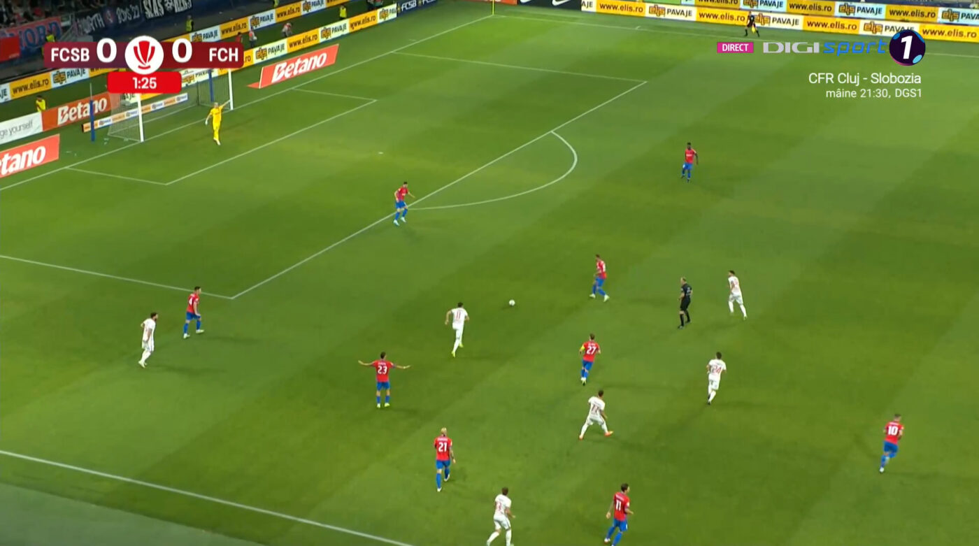 FCSB – FC Hermannstadt 0-0, Live Text Online, în etapa 1 din Superliga. Oaspeții au echilibrat disputa, după un început în forță al campioanei