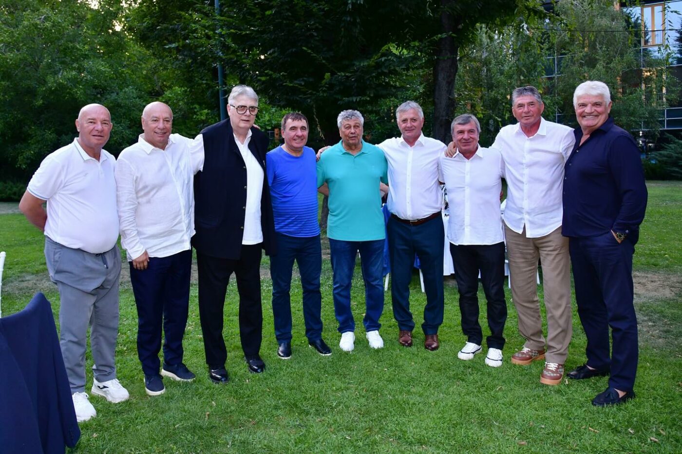 Mircea Lucescu praznoval 80. rojstni dan z nekdanjimi soigralci in varovanci