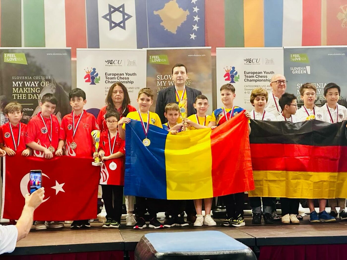 Suntem cei mai buni la Euro 2025 de șah disputat în Slovenia la nivelul Under 12! Cum se numesc micuții campioni