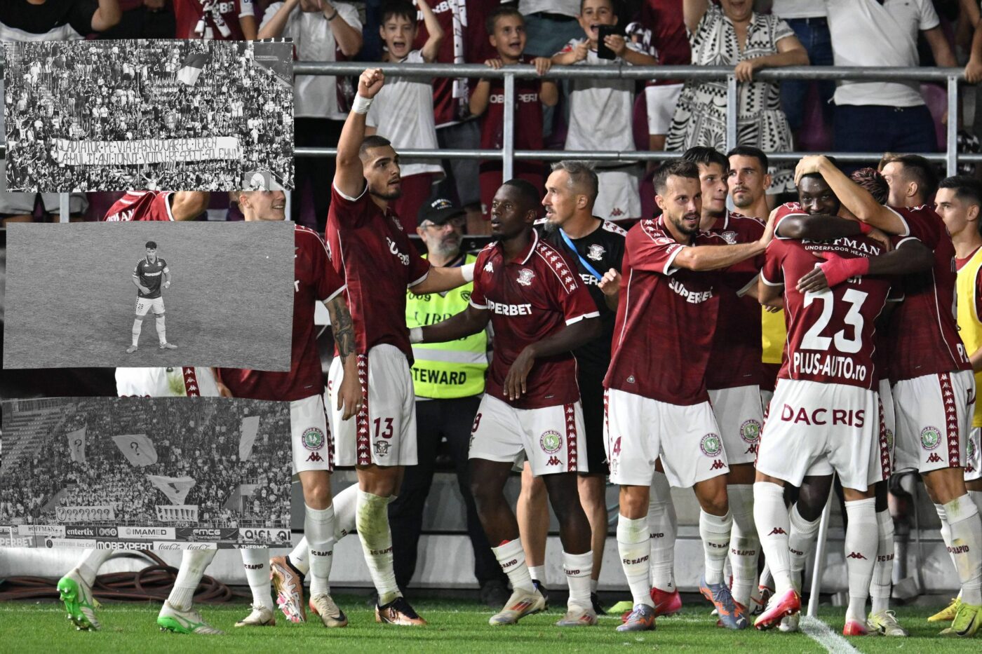 Rapid – FC Botoșani 2-1! 5 lucruri care nu s-au văzut la TV de pe stadionul Giulești! Protest inedit al galeriei: „?!”