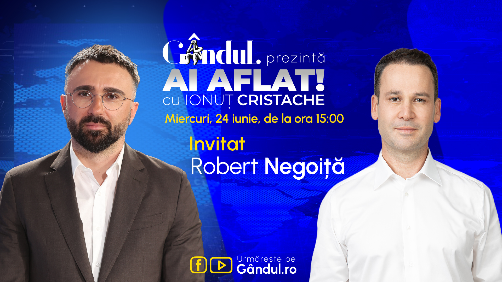 Emisiunea "Ai Aflat! cu Ionuț Cristache" debutează la Gândul