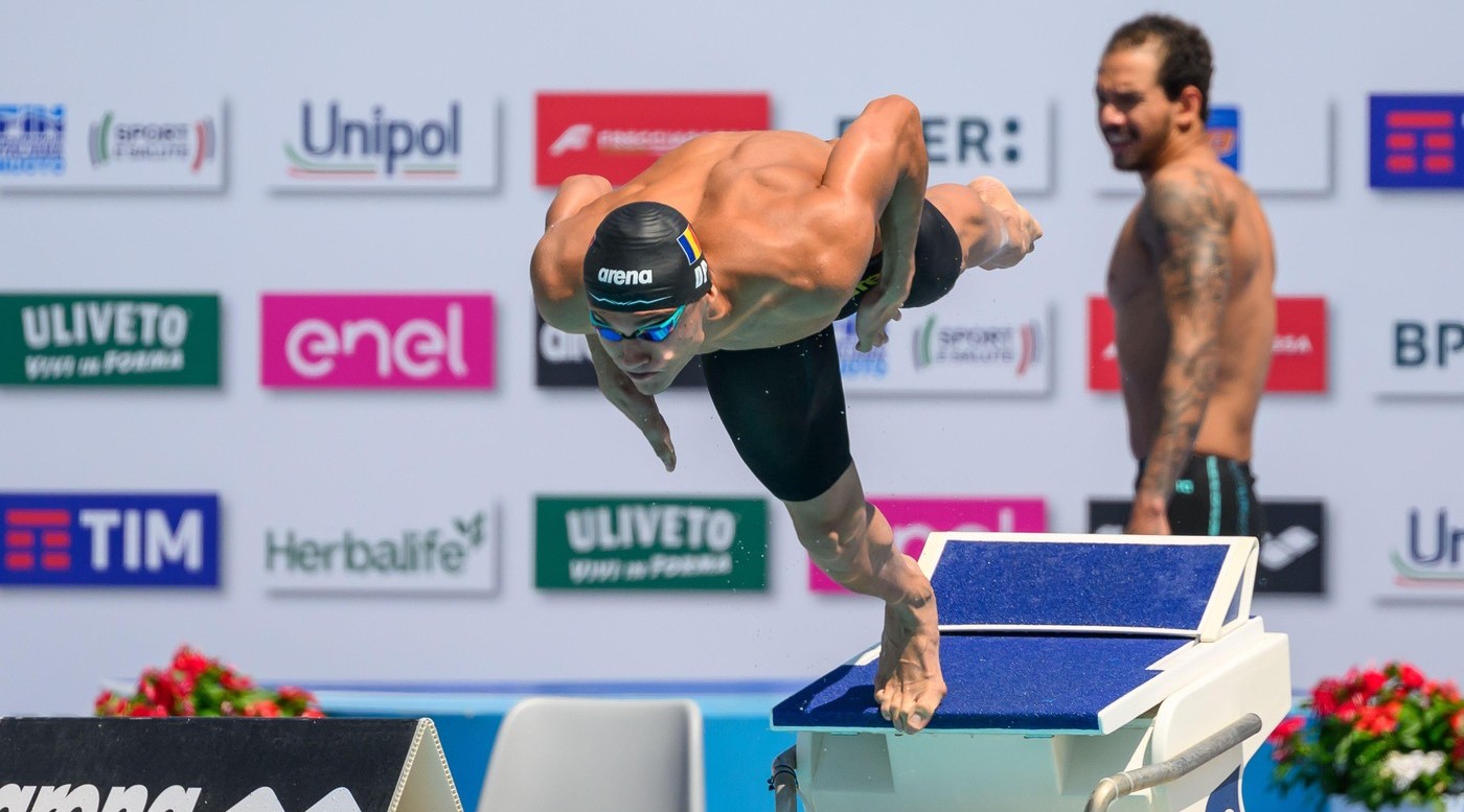 Argint pentru David Popovici la 50m liber la Settecolli, Roma