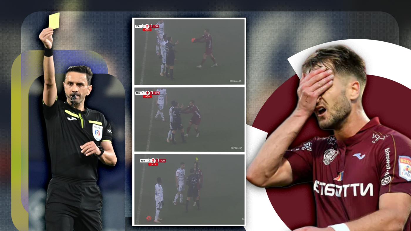 EXCLUSIV Sebastian Colțescu a fost audiat în dosarul lui Damjan Djokovic: ce a răspuns fostul arbitru când a fost întrebat de cartonașul galben încasat de jucătorul de la CFR Cluj!