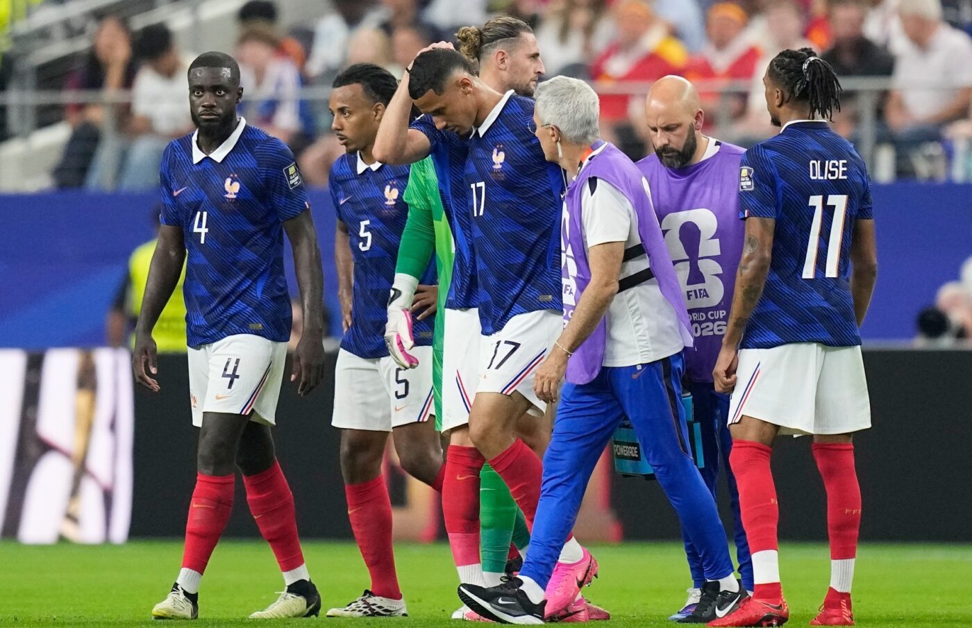 CM 2026 Deschamps a luat decizia după 45 de minute! Fotbalistul, OUT din naționala Franței la pauza meciului cu Spania