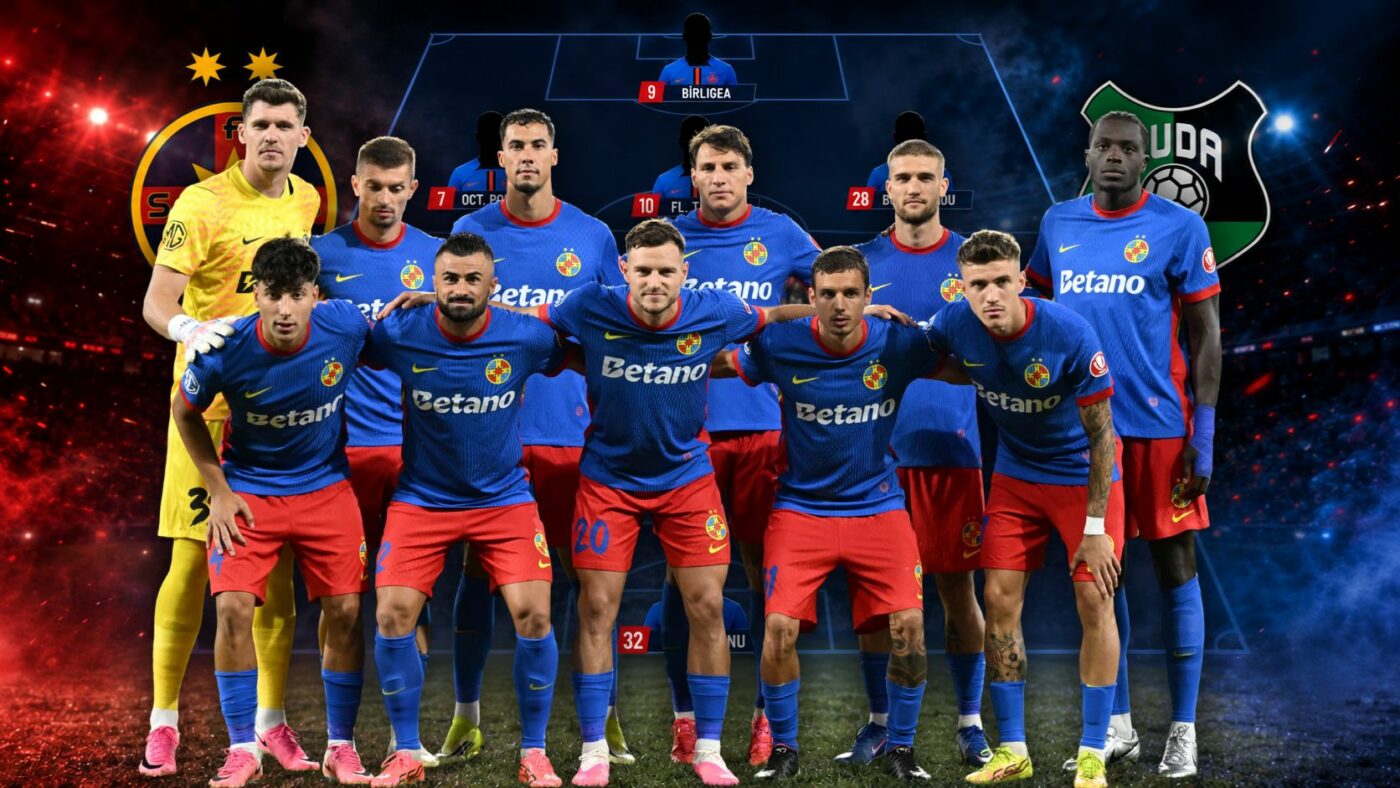 Cum arată echipa de start a FCSB cu FK Auda în Conference League: primul meci al roș-albaștrilor cu 4 francezi în teren. EXCLUSIV