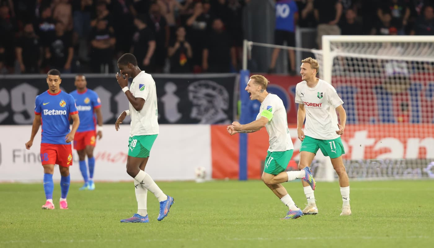 LIVE FCSB – FK Auda 2-2, Live Text Online, în prima manșă a turului 2 preliminar din Conference League. Rubenis a fost la un pas de autogol