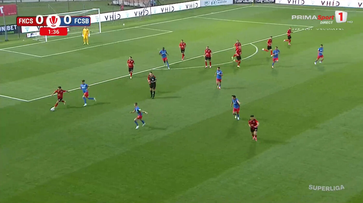 LIVE FK Csikszereda – FCSB 0-2, Live Text Online, în etapa 2 din Superliga. Politic înscrie cu un șut de la marginea careului