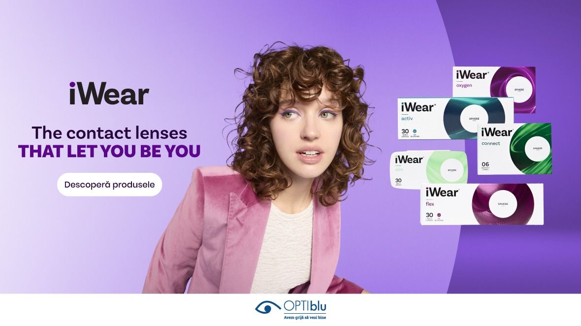 OPTIblu extinde lansează în exclusivitate în România lentilele de contact iWear