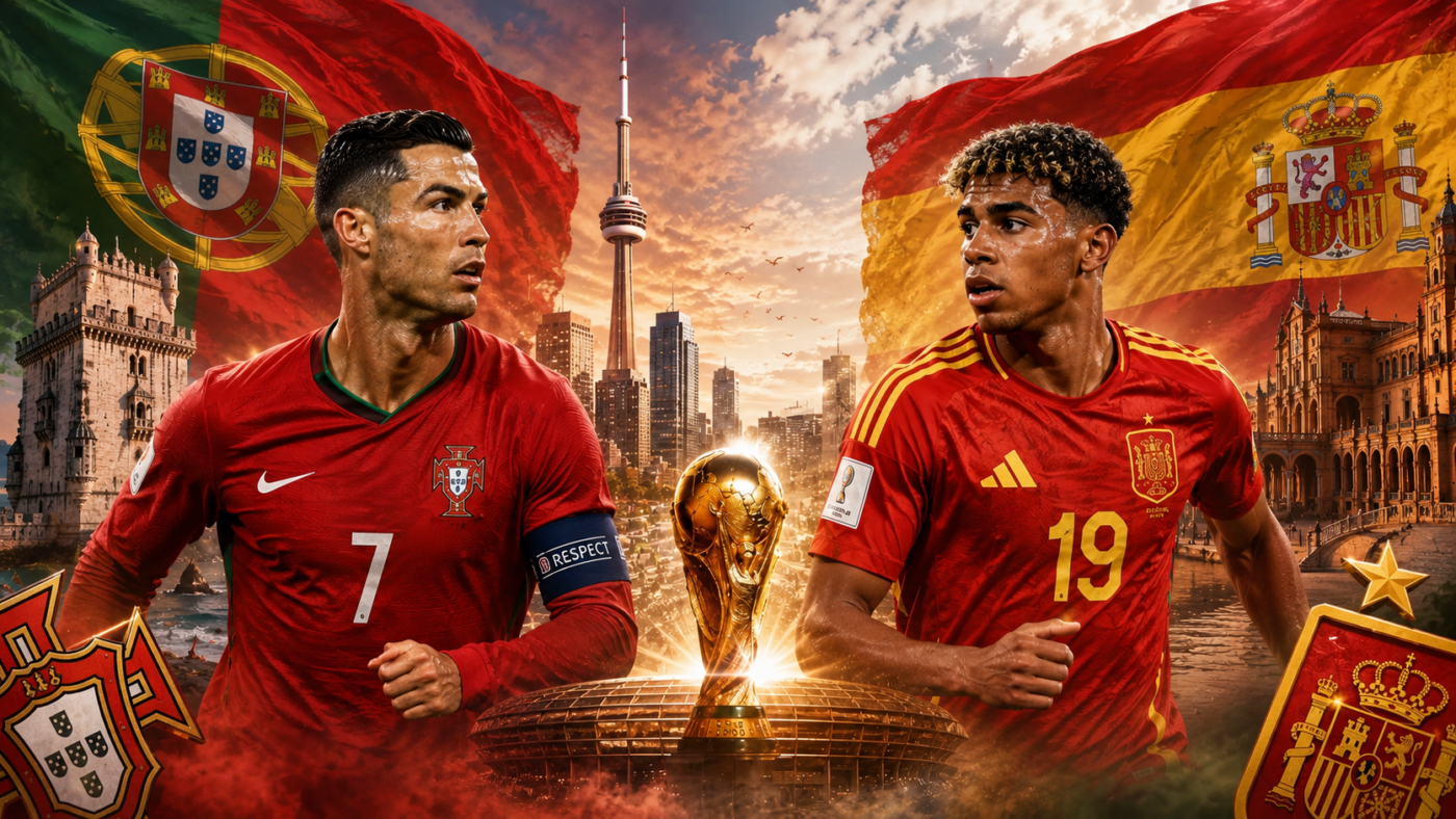 CM 2026 Live Portugalia – Spania la Cupa Mondială. Câte trofee și goluri avea deja Cristiano Ronaldo în ziua când Lamine Yamal de-abia se năștea!
