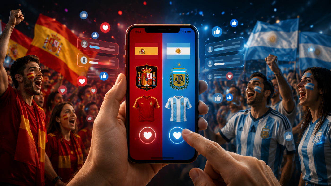 LIVEBLOG Scorul din social media pentru Spania – Argentina! Care echipă din finala Cupei Mondiale a strâns de cinci ori mai mulți urmăritori și cum a reușit asta