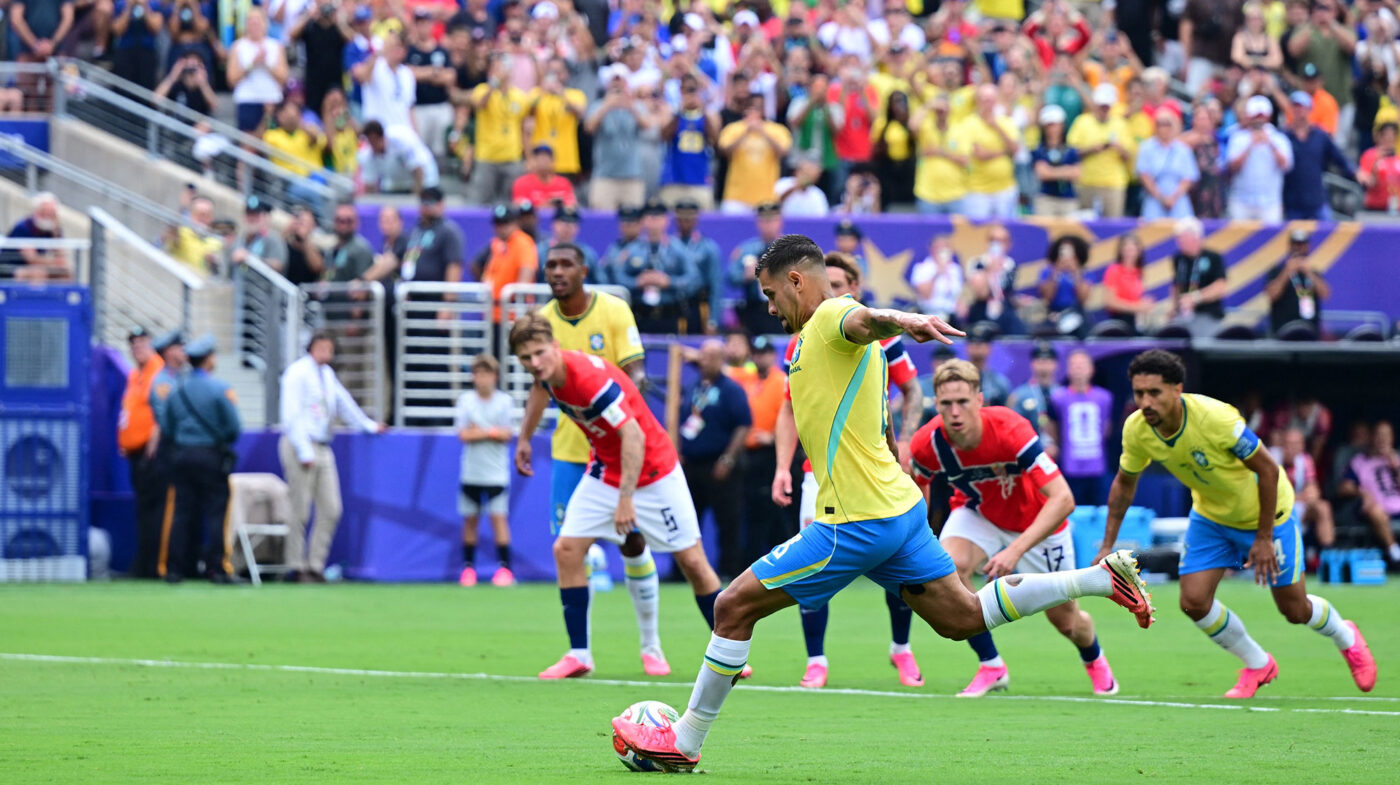 CM 2026 Reacția presei din Brazilia după ce Bruno Guimaraes a ratat penalty-ul cu Norvegia: „A distrus o serie de 40 de ani!”