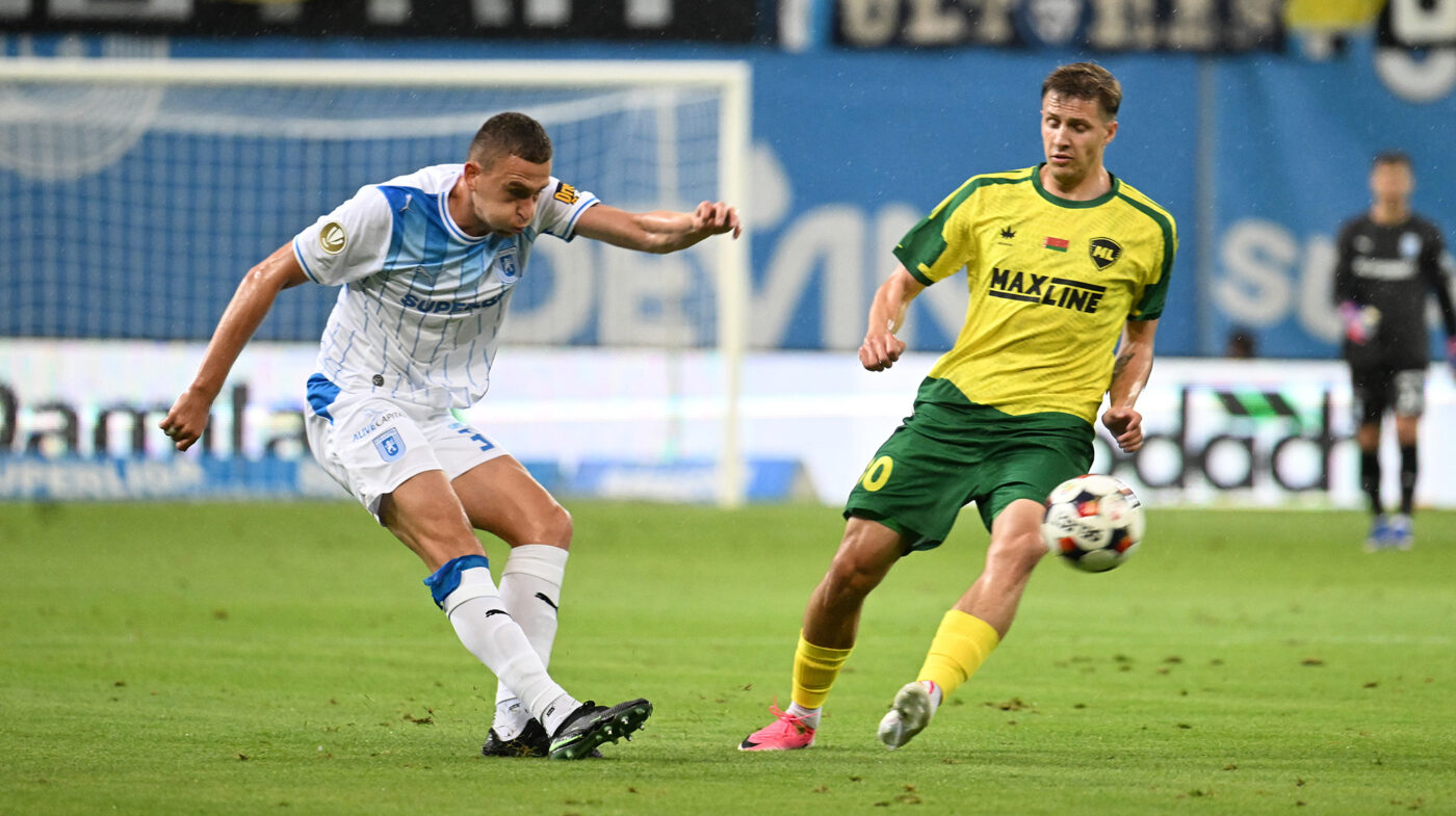 LIVE Universitatea Craiova – ML Vitebsk 0-0, Live Text Online, în manșa secundă a turului 1 preliminar din Liga Campionilor. Pauză pe stadionul din Bănie