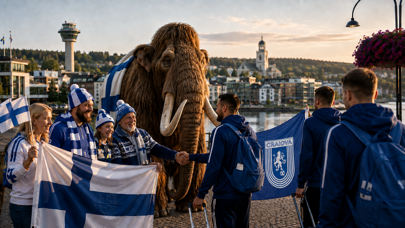 SPECIAL Ce este kalakukko, obsesia supremă a finlandezilor din Kuopio care au primit Universitatea Craiova cu un mamut de 2,5 tone în Europa League!