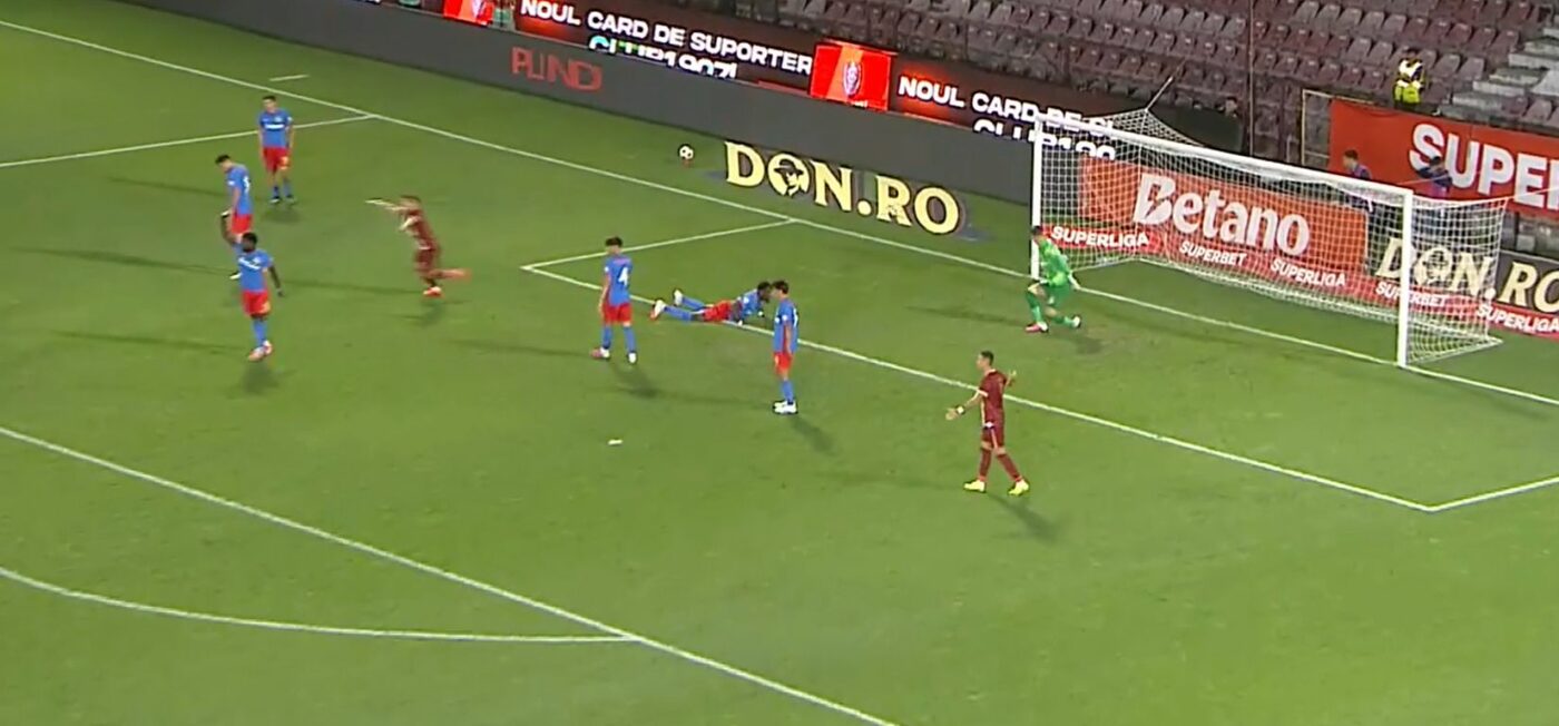 LIVE CFR Cluj – FCSB, derby în Superliga. Gazdele cer penalty!