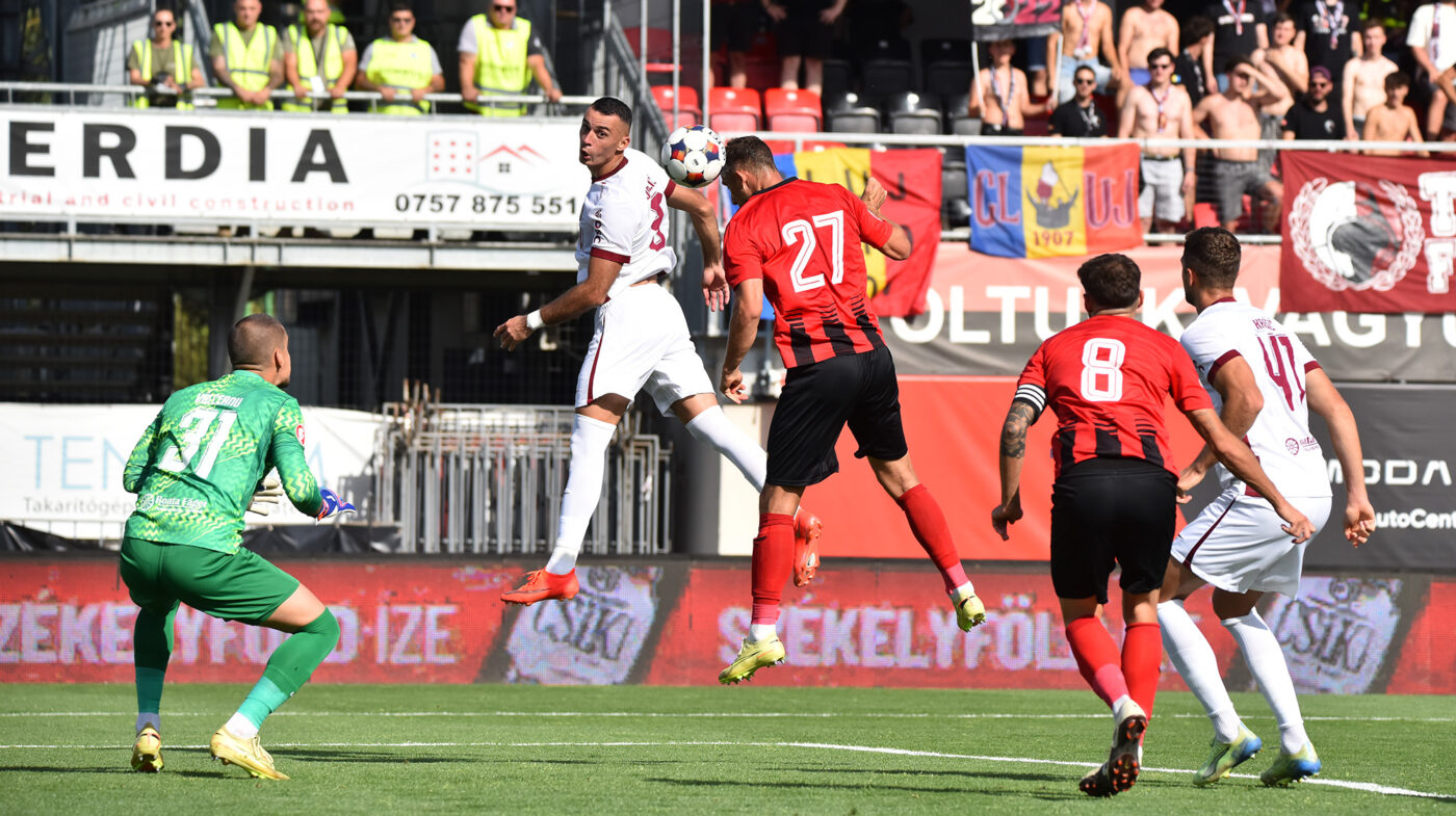 FK Csikszereda – CFR Cluj 2-3, în etapa 7 din Superliga. A doua victorie la rând a lui Marius Șumudică