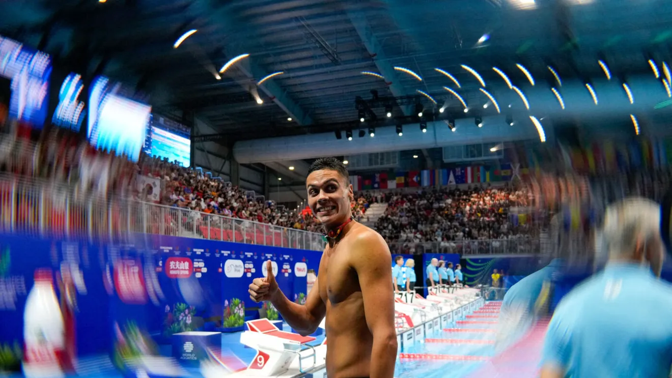 VIDEO David Popovici a dezvăluit ce vrea să facă la Europenele de înot de la Paris, după ce a pus opt kilograme de masă musculară. „A început adrenalina!”