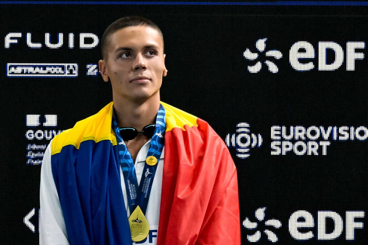 David Popovici înoată ACUM pentru un loc în semifinalele la 200 m liber, la Campionatele Europene de la Paris