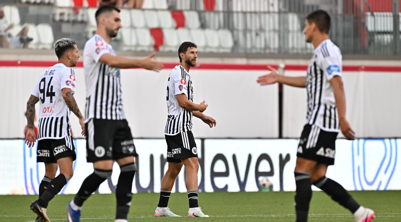 U Cluj – UTA 2-1. Meci spectaculos la Cluj încheiat cu victoria gazdelor