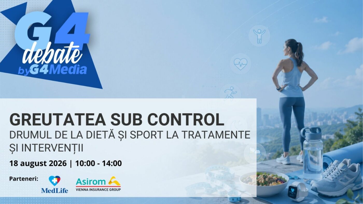Dezbaterea „Greutatea sub control – de la dieta la tratamente” – seria G4Debate by G4Media