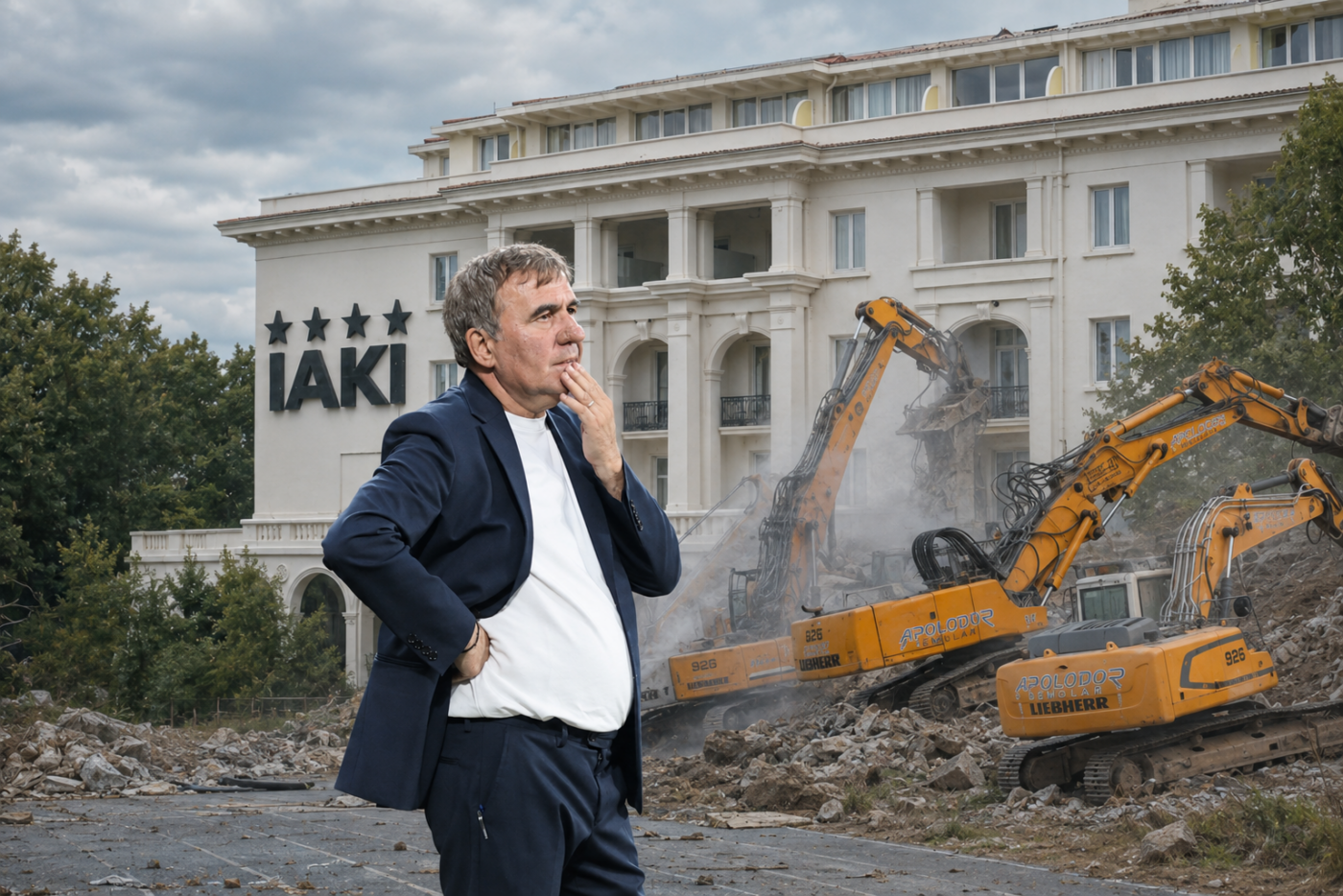 Gică Hagi demolează masiv la Hotelul Iaki! Dispar definitiv din imperiul „Regelui” de pe litoral
