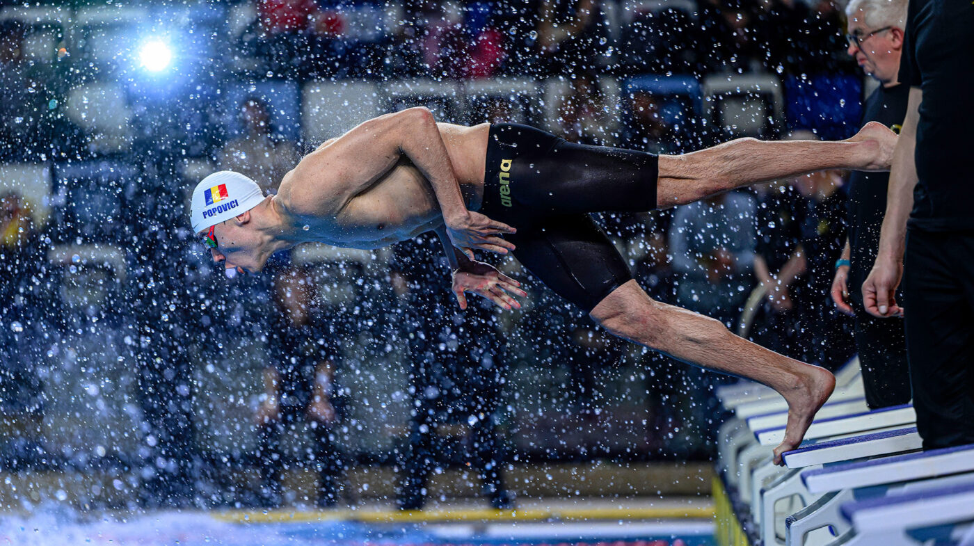 Ora de start a finalei lui David Popovici la 200 metri liber