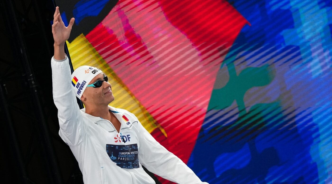 Reacția francezilor despre David Popovici și aurul de la 100 m liber. Cum au numit cursa românului în care l-a nimicit pe Kornev